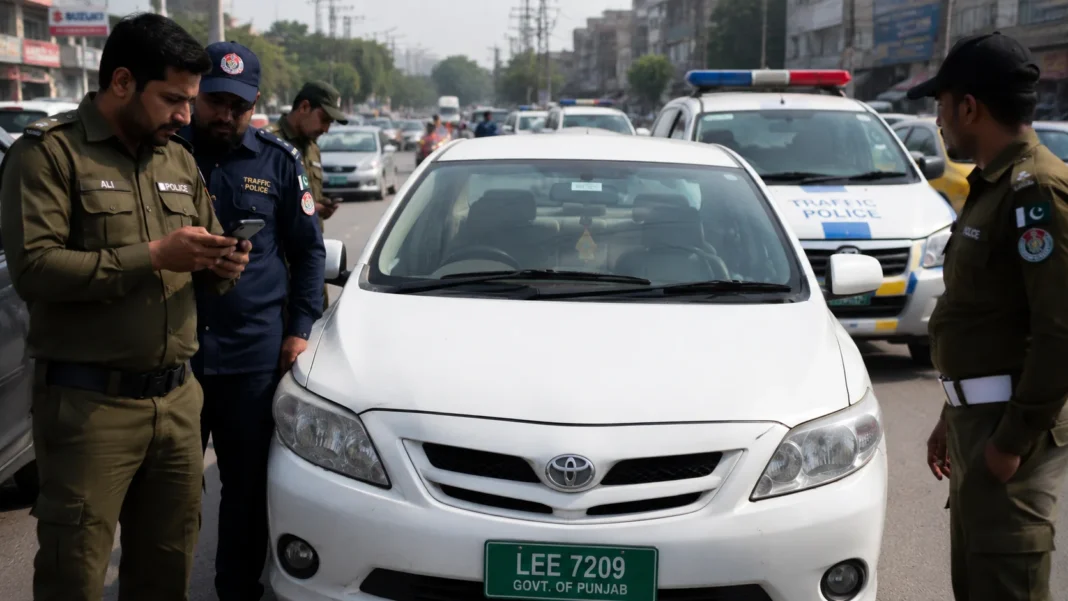 Online Taxi Driver Arrested in Lahore for Using Fake Government Number Plate Online Taxi Driver Arrested in Lahore for Using Fake Government Number Plate