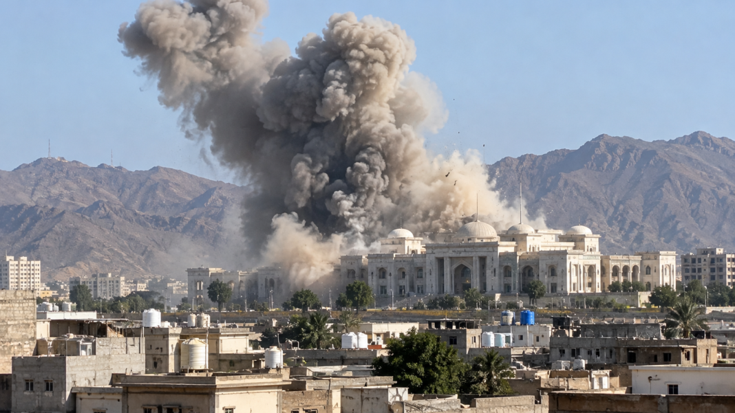 Houthis Target Yemen Presidential Palace in Aden as Saudi Arabia Condemns Missile Attack Houthis Target Yemen Presidential Palace in Aden as Saudi Arabia Condemns Missile Attack